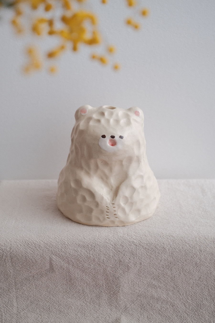 Kato Mikiko 加藤美纪子 Large Bear Vase - MK43