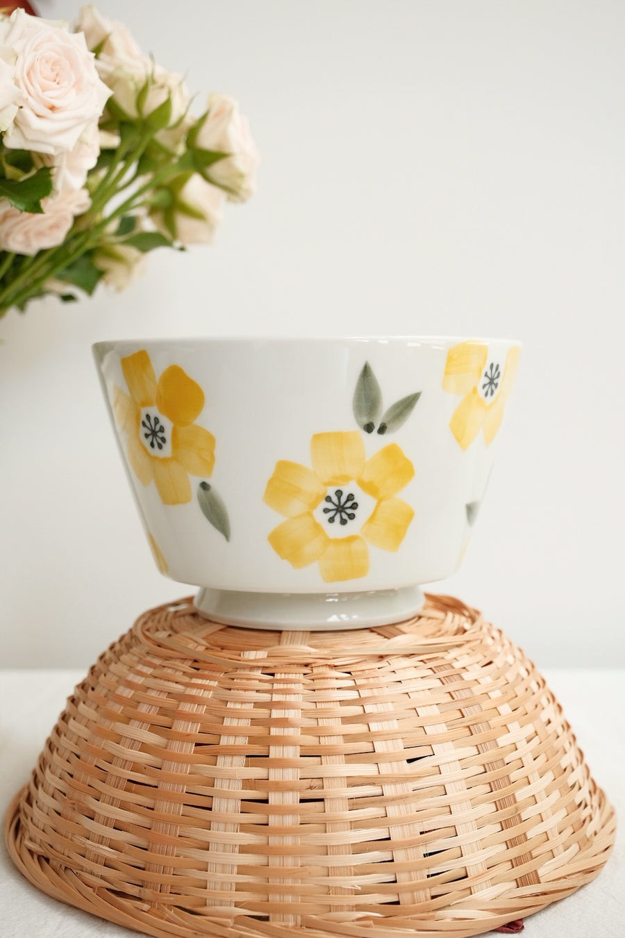 Hasami Ware Ramen Bowl Flower Collection