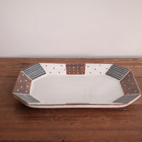 Emishi Kobo 池田匡優&美弥子 - Wide Octagon Plate Medium EK04