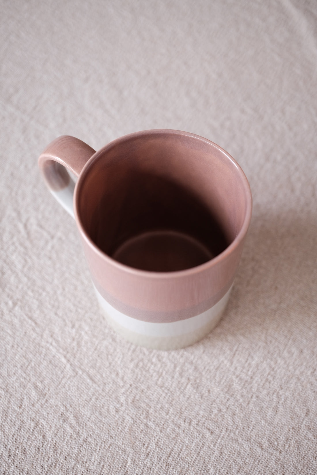 Japanese Layer Painted Pottery Mug Small