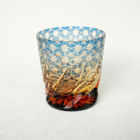 Harisho Yamada Glass - 漣-sazanami Whiskey Crystal Glass - Blue