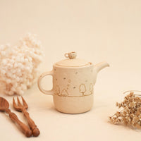 Chiho Yoshida 穗屋工房 Tea Pot with Coffee Deco Lid - CY28