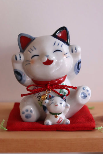 Blue Fortune Lucky Cat 4.5