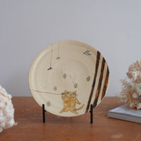 Shoko Hirano 平野照子 Cat Large Plate SR13 #4