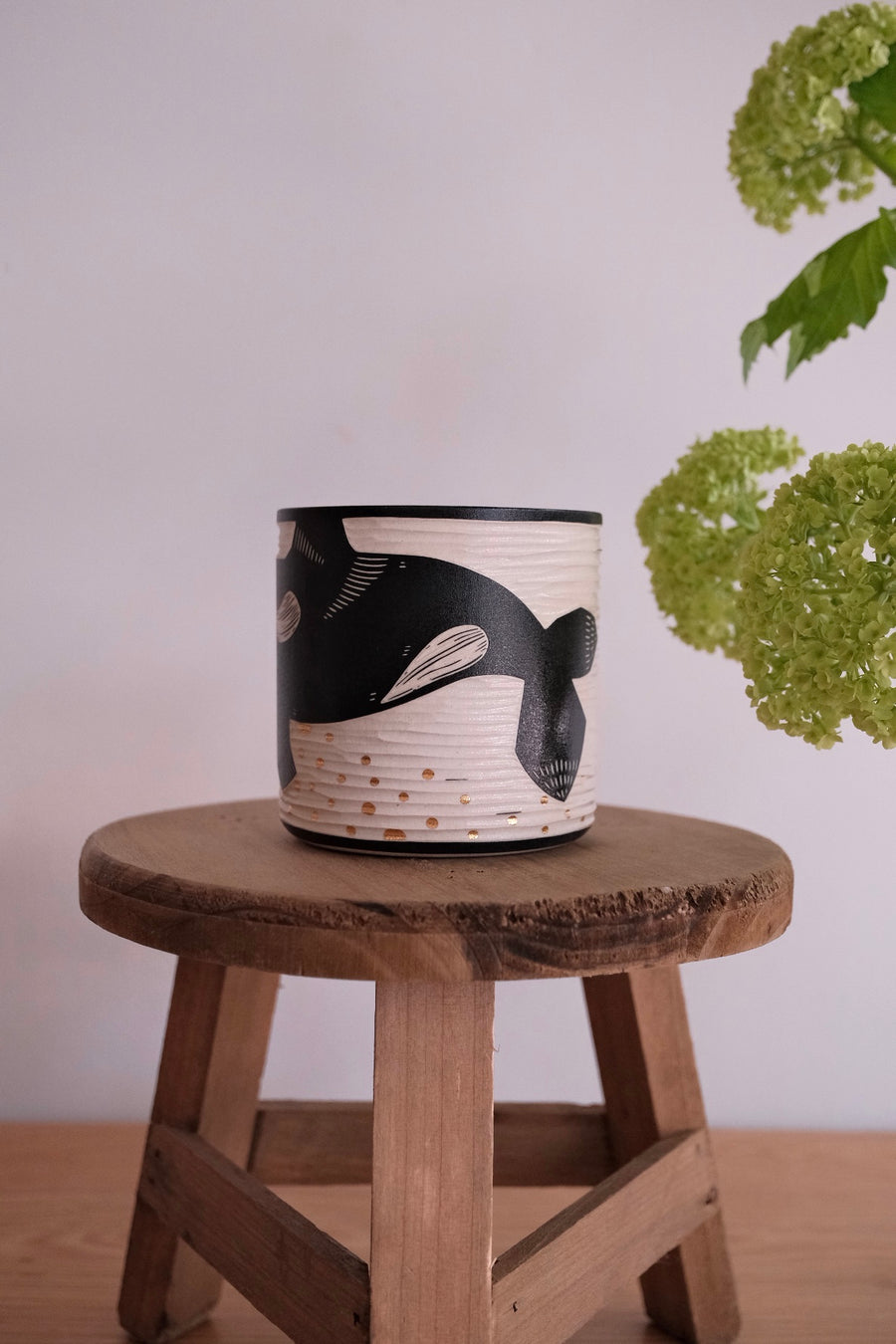 BAIYA Studio Handmade Gold Decor Orca Cup