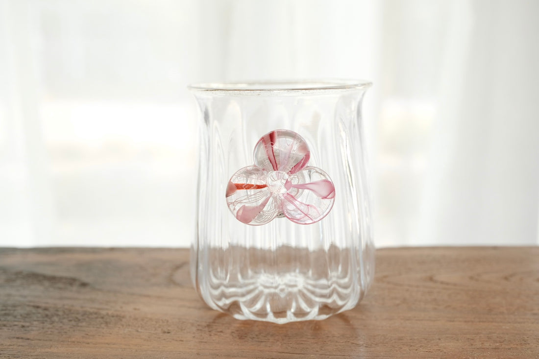 Makiko Kitagata 北形槙子 Lace Flower Handle Glass MG10