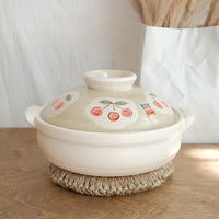 Donabe Banko Ware No.8 Cherry Clay Pot