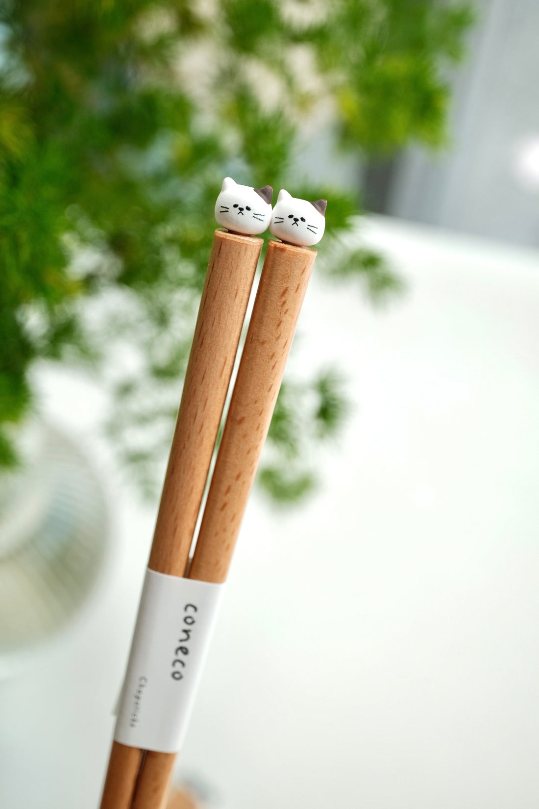 Japanese Coneco Natural Wood Chopstick and Chopstick Rest