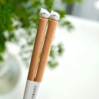 Japanese Coneco Natural Wood Chopstick and Chopstick Rest