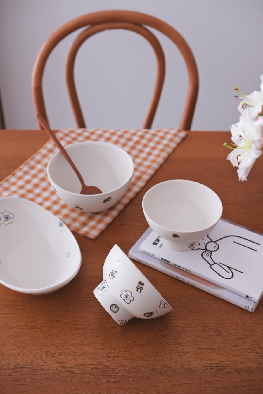Tobe-ware Rice Bowl / Oval Plate