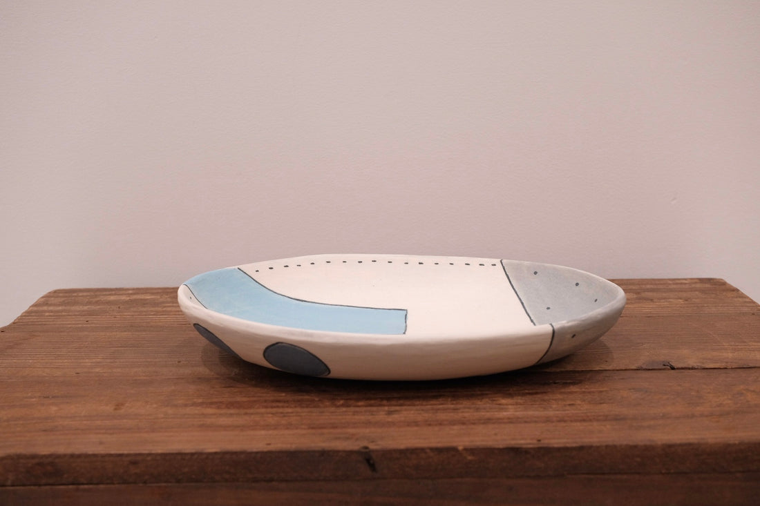 Emishi Kobo 池田匡優&美弥子 - Coloured Oval Plate Large EK32
