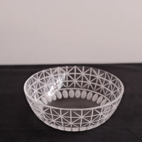 Miki Yamaguchi 山口未来 Kiriko Glass Medium Bowl Lattice Dot