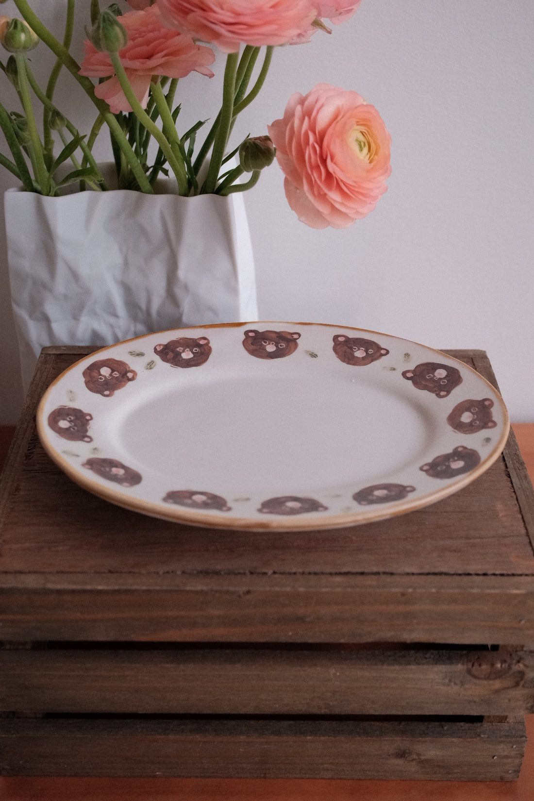 Kato Mikiko 加藤美纪子 Oval Cake Plate - MK02