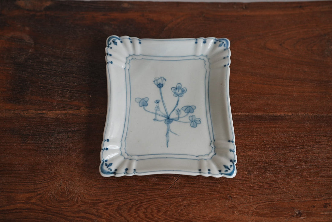 Maya Inamura 稲村真耶 Flower Rectangle Plate MI17