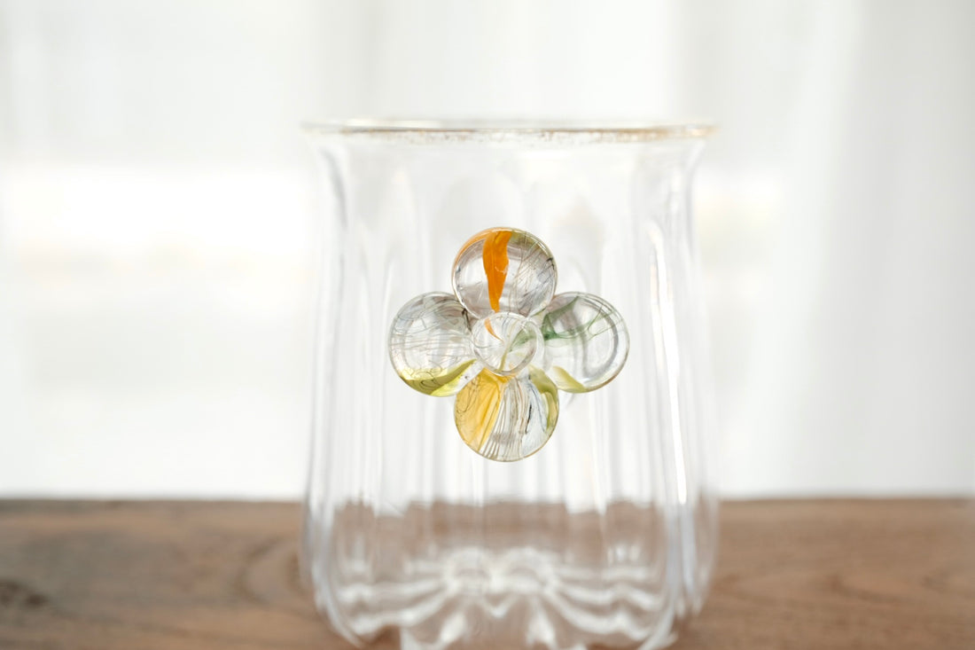 Makiko Kitagata 北形槙子 Lace Flower Handle Glass MG10