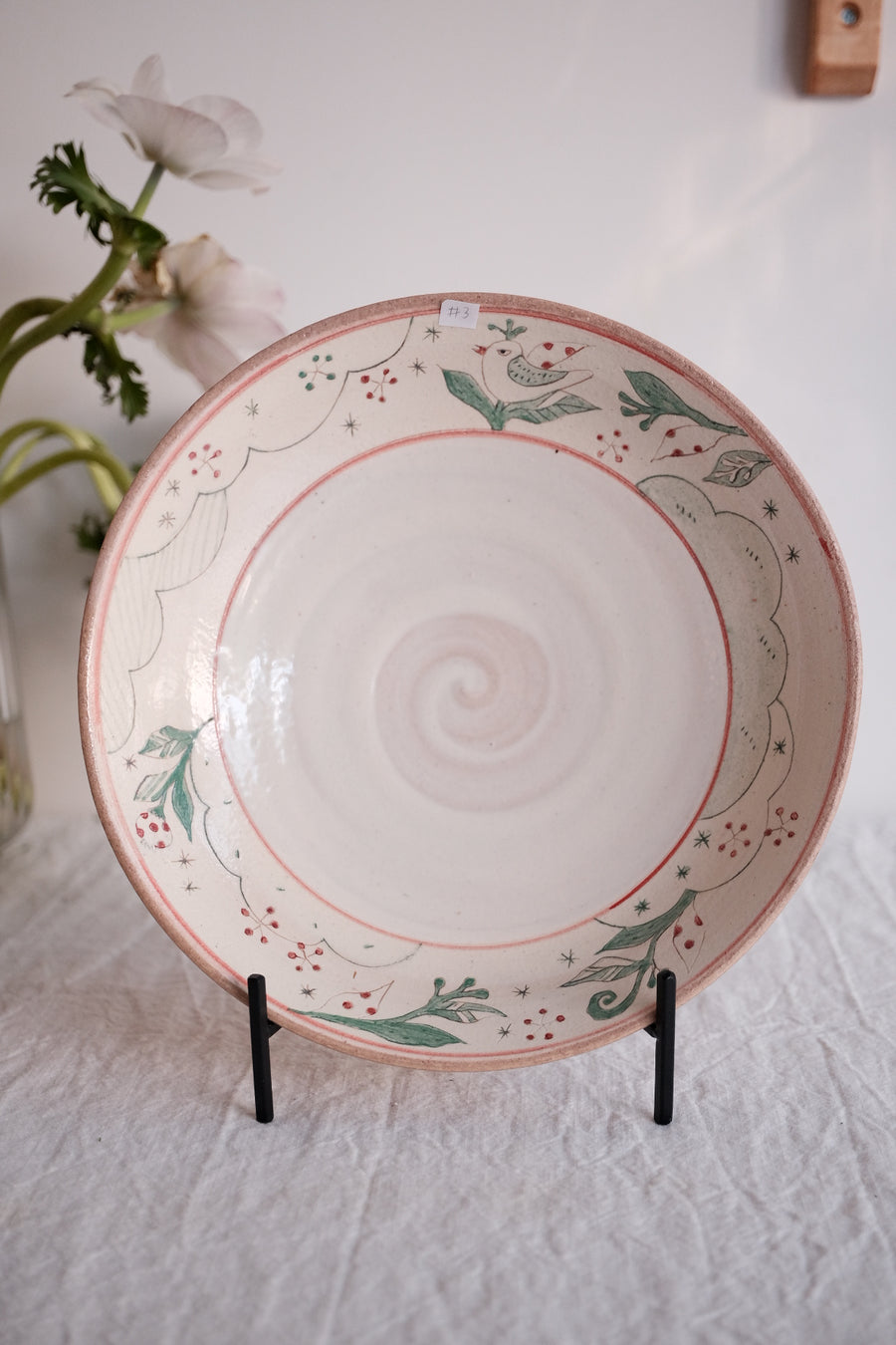 Tsubouchi Mayumi 坪内真弓 Hand Painted Round Plate MT14 - #3