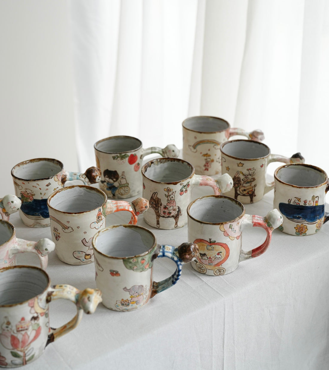 Sayo Horimizu 堀水小夜 Animal Handled Mug SH03