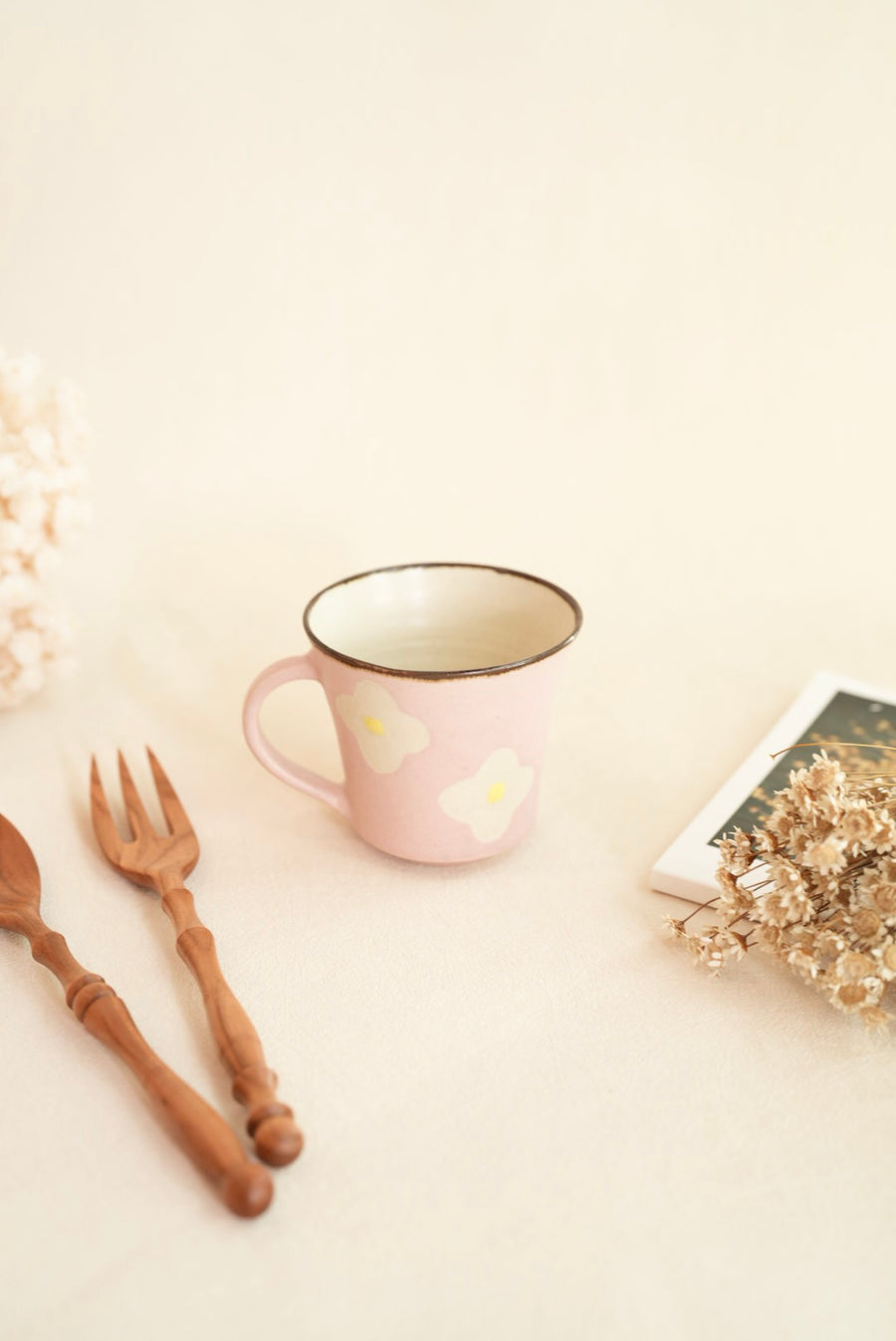 Makiko Sato 佐藤牧子- Pink Flower Mug MS17