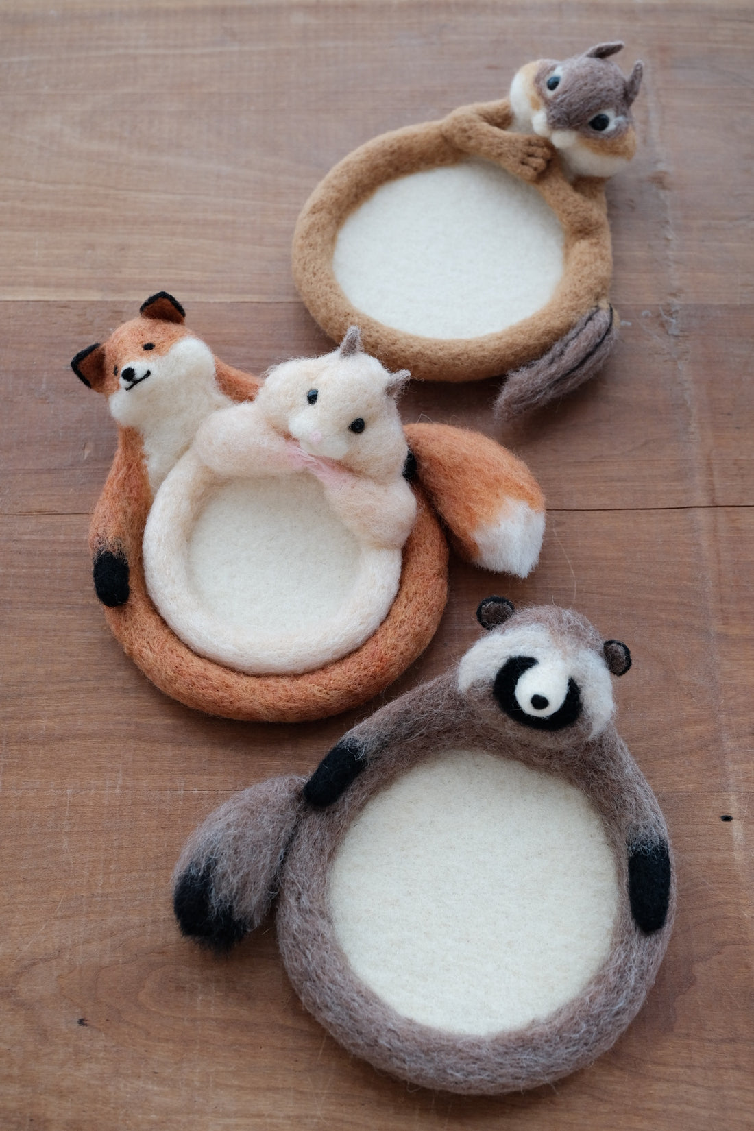 Aya and Yoshiko Wool Felt Small Animal Coaster - Hamster YS04