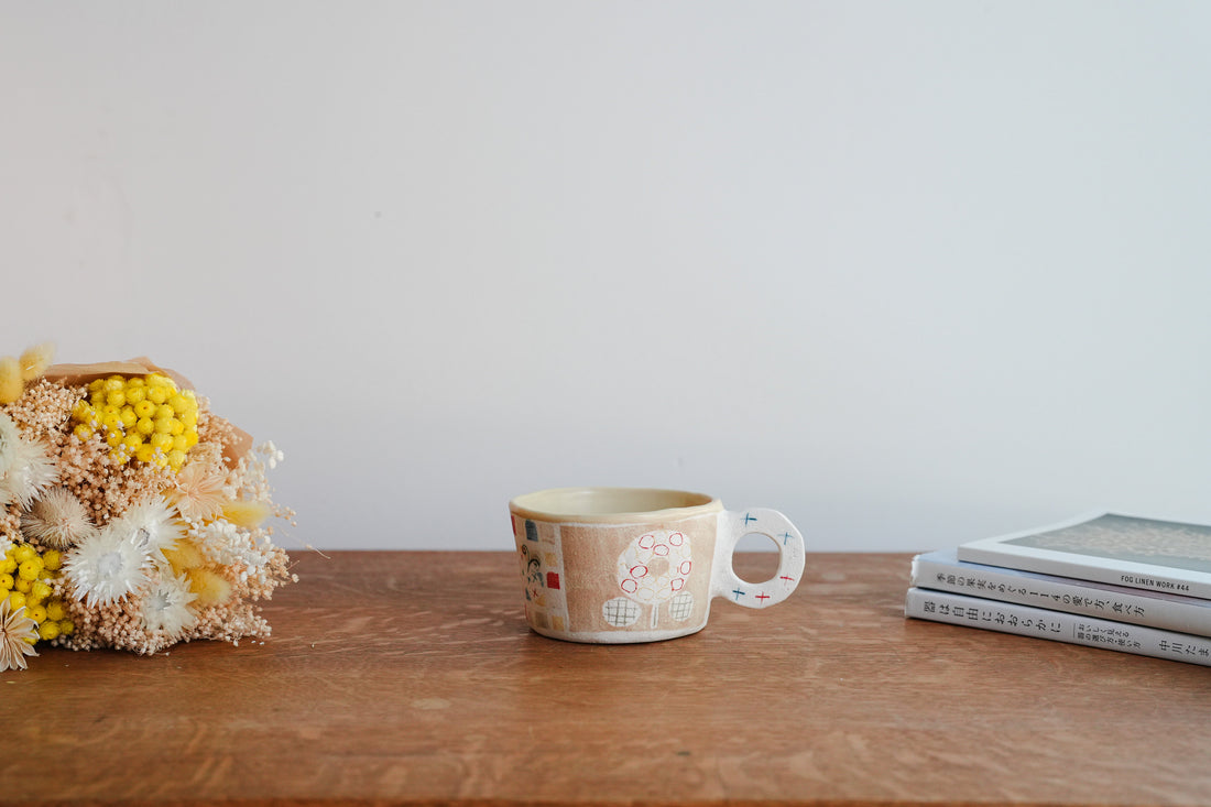 Hapun Pottery 拝志睦子 Mug with Flat Handle HP19
