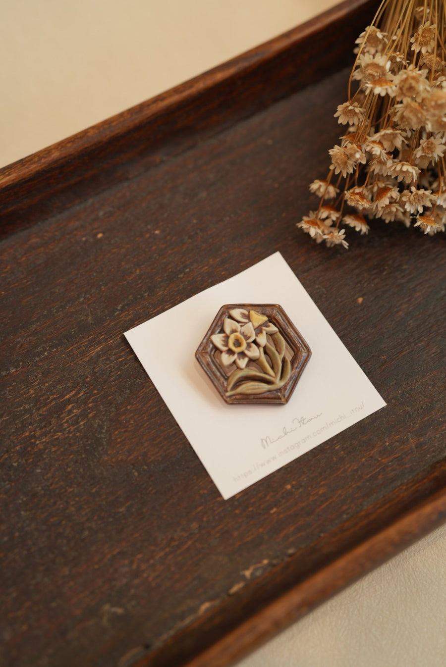 Michi Ito 伊藤三智 - Brooch - Narcissus M26