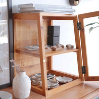 Natural Wood Storage Display Rack - Light
