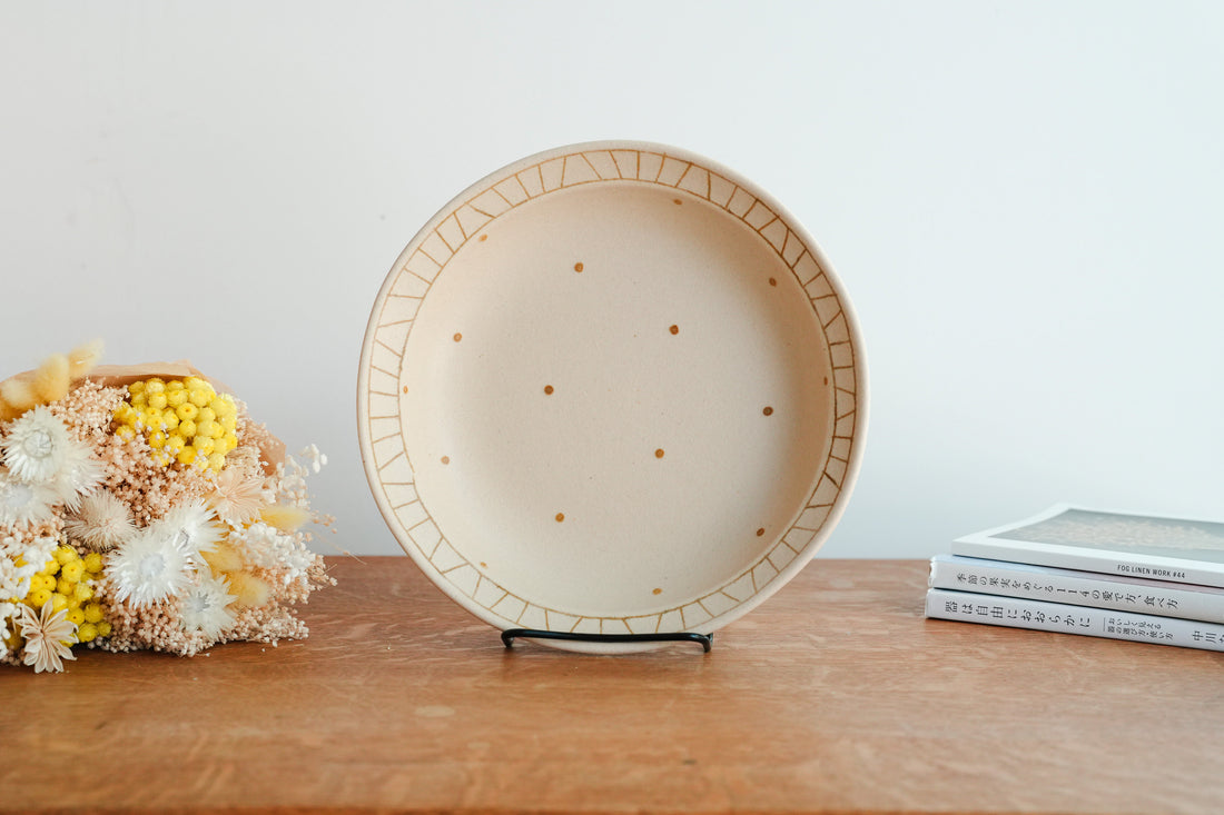 Chiho Yoshida 穗屋工房 Large Round Deep Plate - CY33