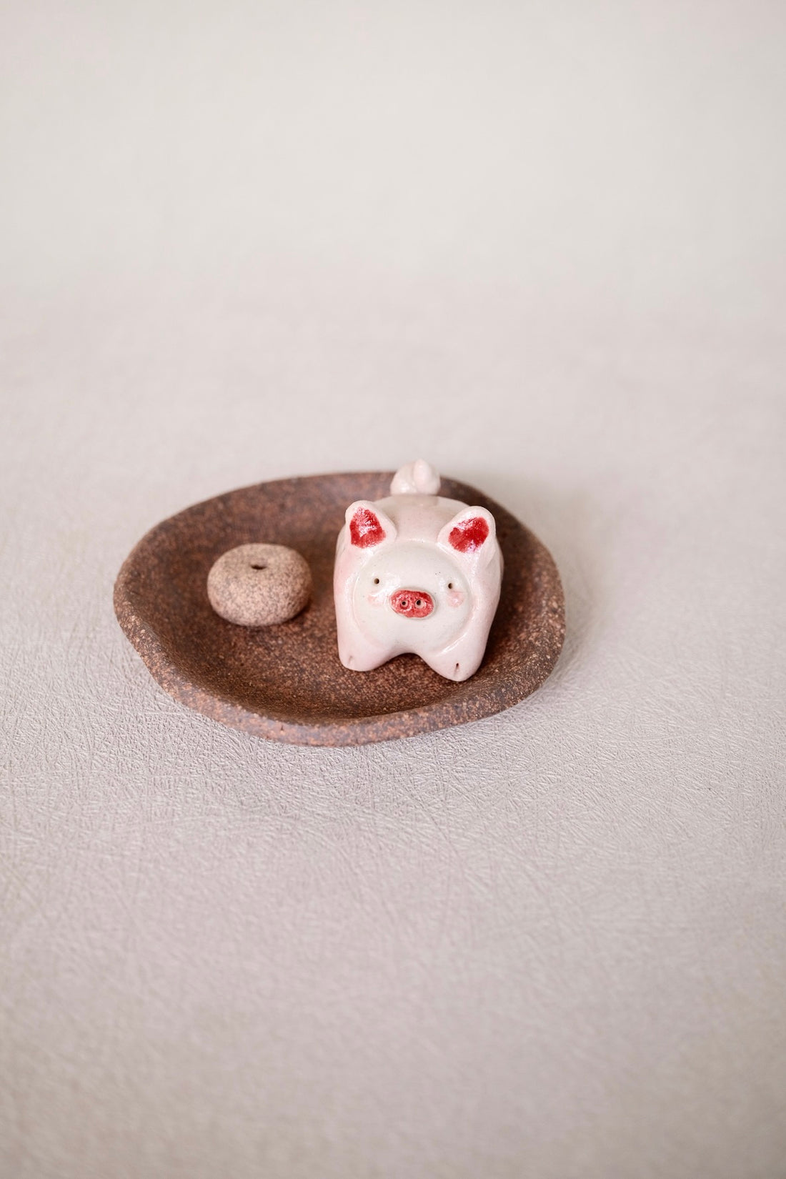 Japanese Clay Animals Incense Holder - Animal Collection