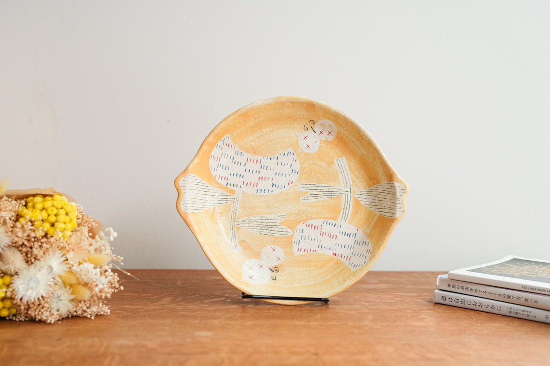 Hapun Pottery 拝志睦子 Large Plate HP16