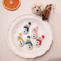 Arita ware - Christmas Snowman Chopstick Rest Set of 5