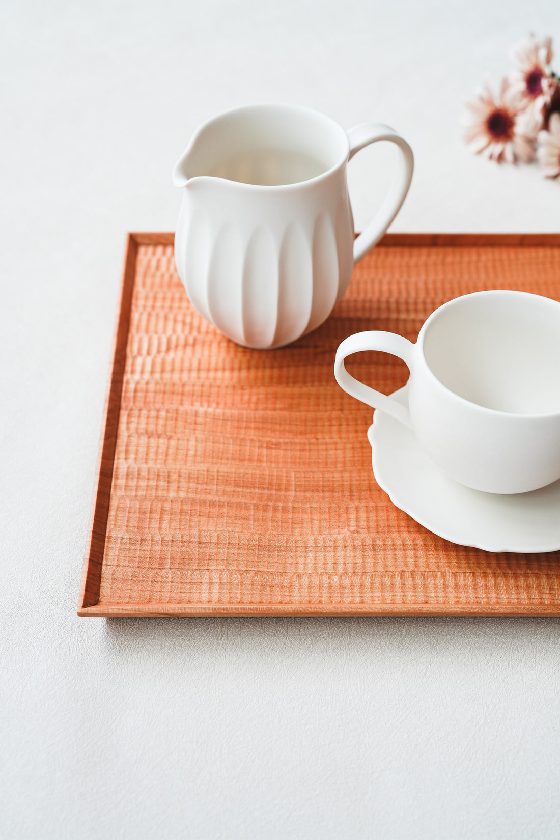 Kazunori Takatsuka 高塚和則 Square Cherry Wood Tray KU04