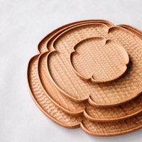 Kazunori Takatsuka 高塚和則 Flower Plate Cherry Wood Medium KU08