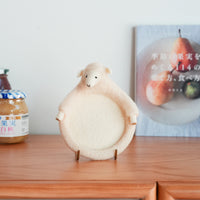 Aya and Yoshiko Wool Felt Animal Coaster - Sheep YS06