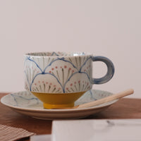 Hasami Ware Coffee Cup and Saucer Set