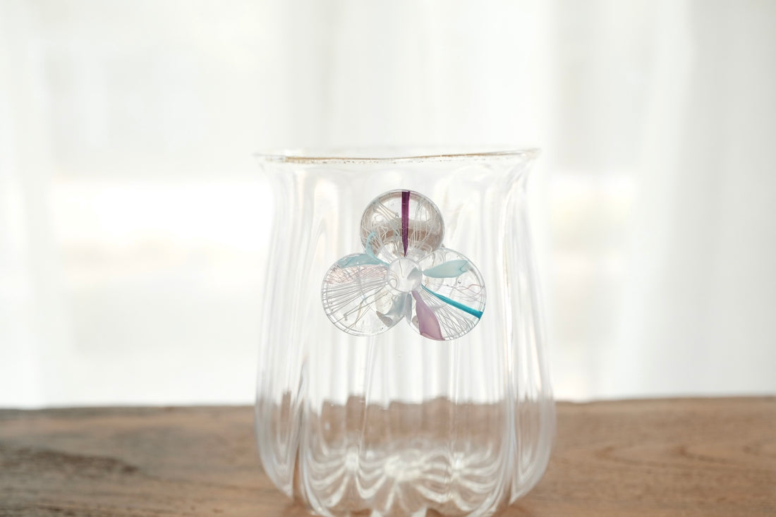 Makiko Kitagata 北形槙子 Lace Flower Handle Glass MG10