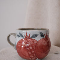 Cool Banana  Belly Mug - Pomegranate