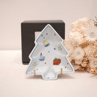 Arita ware - Christmas Tree Dish Set of 2