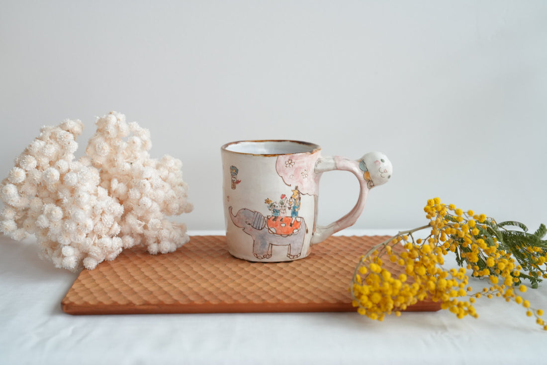 Sayo Horimizu 堀水小夜 Animal Handled Mug SH03