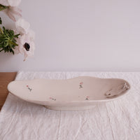 Tsubouchi Mayumi 坪内真弓 Oval Plate MT07 - White Bear