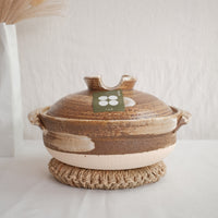 Donabe Banko Ware No.7 Brown Clay Pot