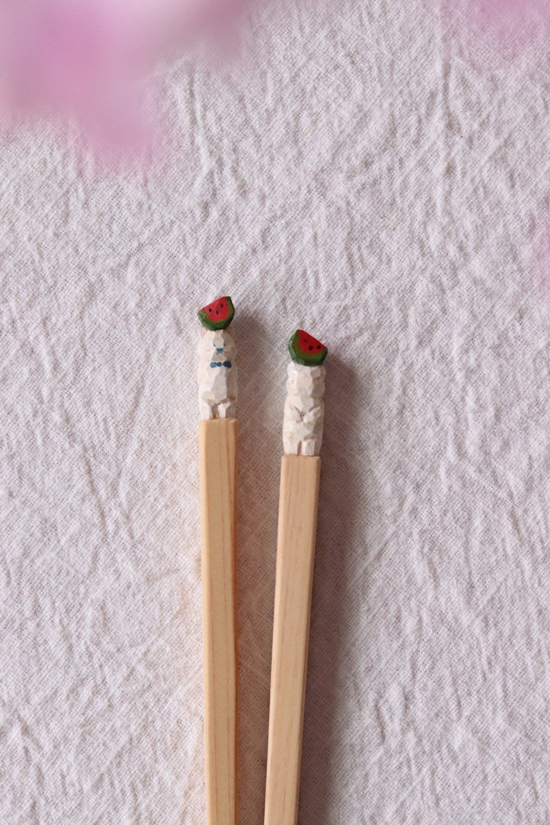 Ayataro Chopsticks - White Bear with Watermelon - aya05