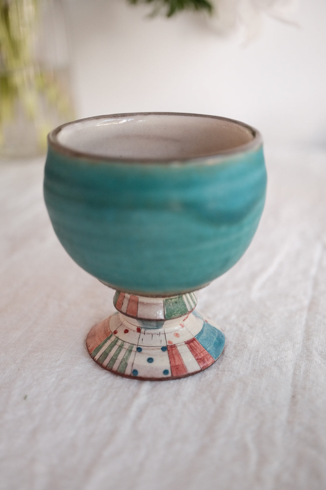 Tsubouchi Mayumi 坪内真弓 Hand Painted Goblet MT17 - #1