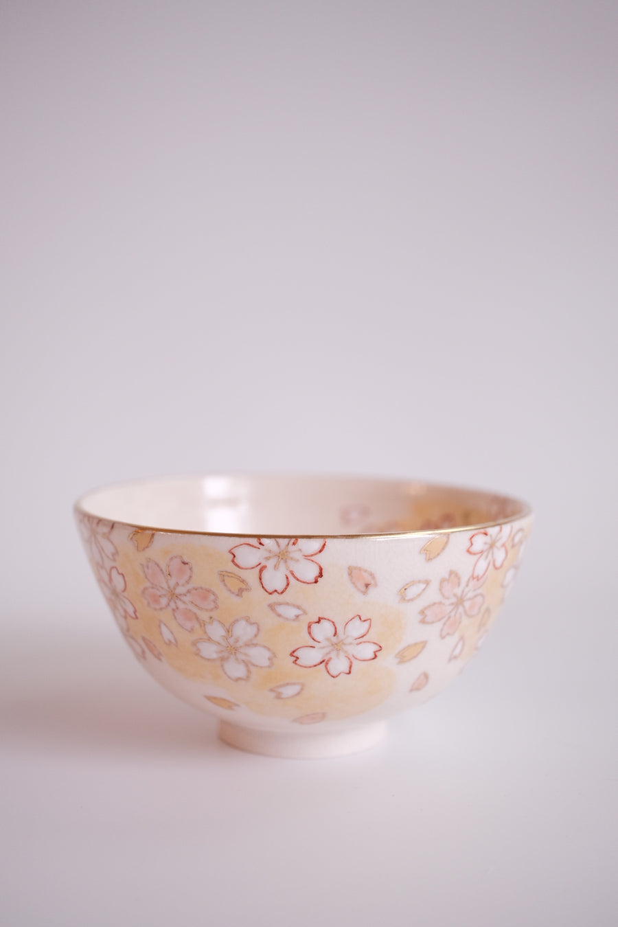 Taki Tomoda 友田多紀 Cherry Blossoms Matcha Bowl  - TT11