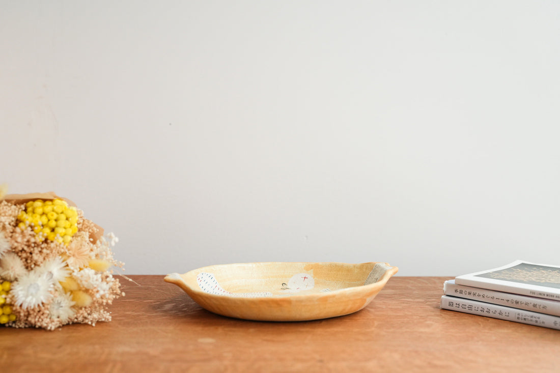 Hapun Pottery 拝志睦子 Large Plate HP16