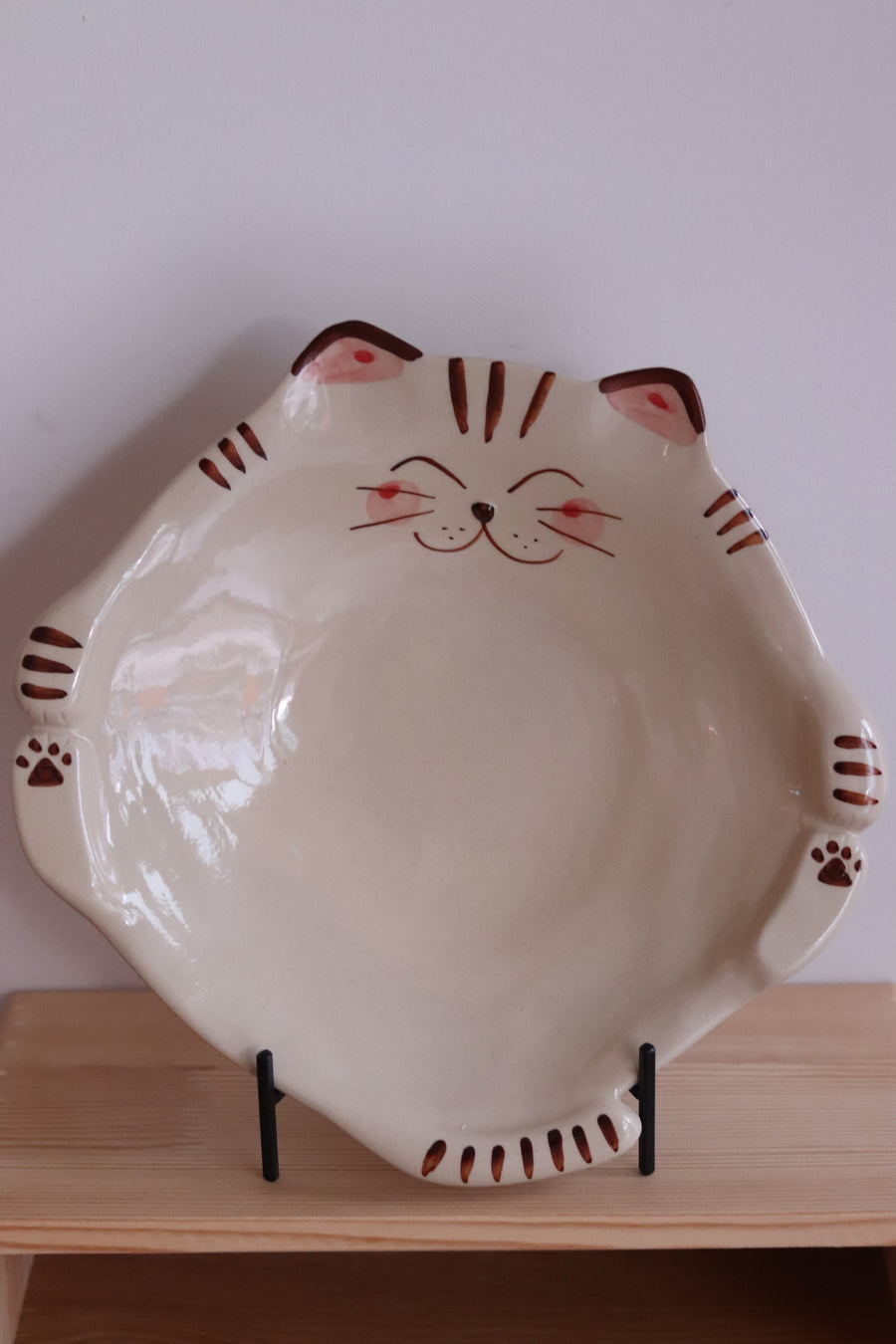 Hasami ware Lucky Cat Large Plate