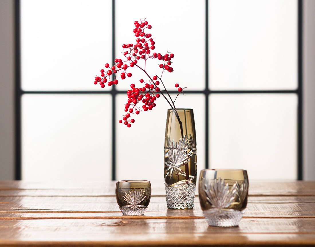 Kagami Crystal - Whiskey Glass, Edo Kiriko “Queen of the Night”