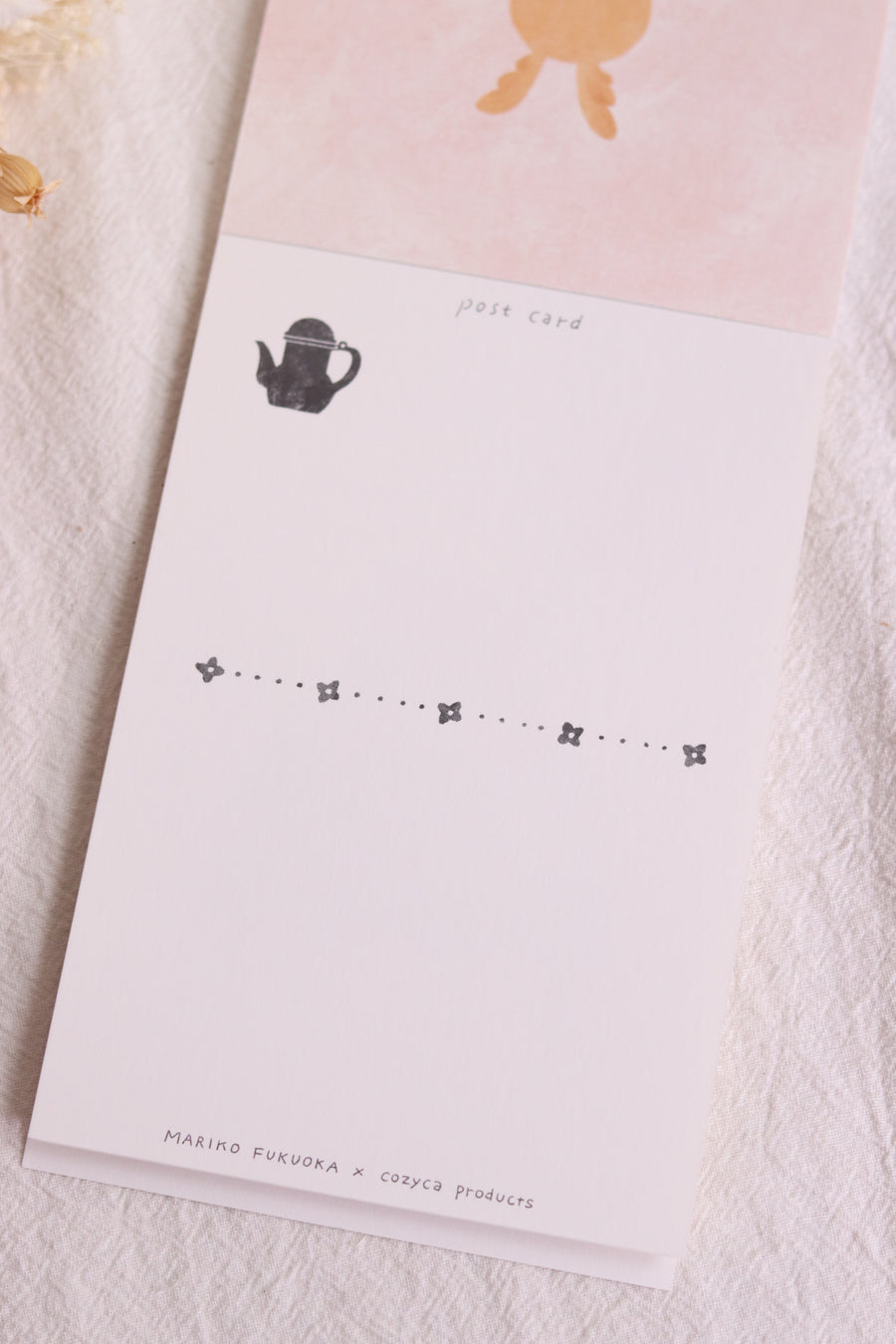 Mariko Fukuoka x Cozyca Products Postcard NoteBook