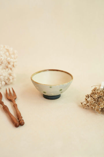 Makiko Sato 佐藤牧子- Blue Flower Rice Bowl MS08