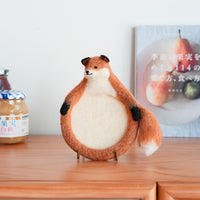 Aya and Yoshiko Wool Felt Animal Coaster -  Fox YS11