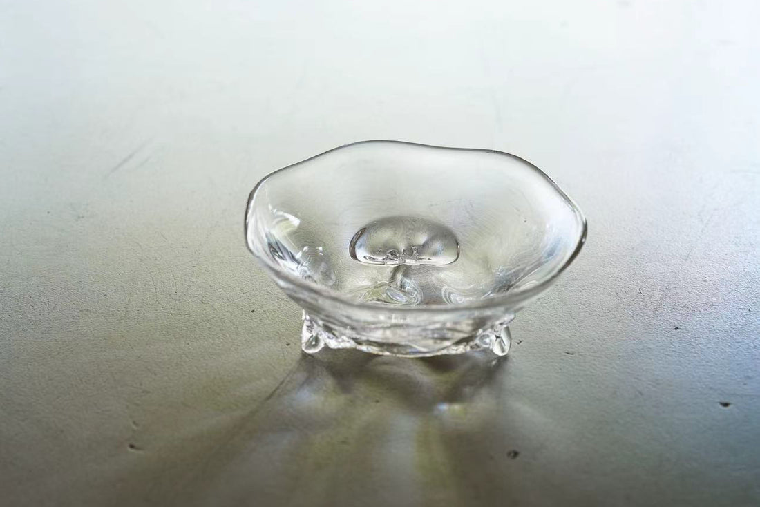 Mitsuhiro Hara 原光弘 Glass Bowl with Stand MH11